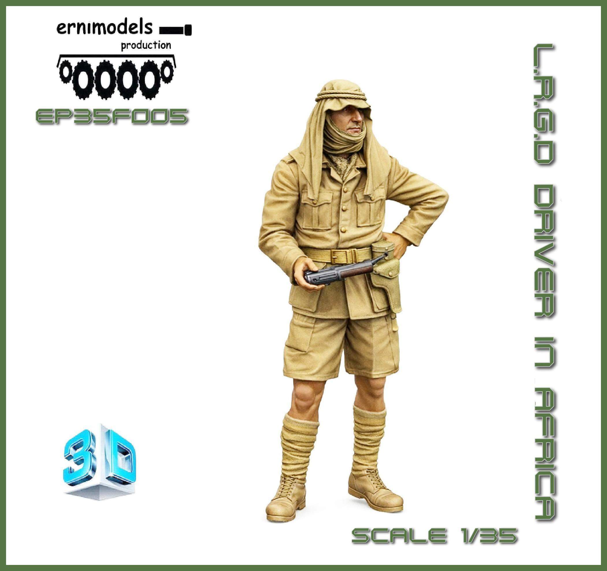 35F005 Figura 3D kierowca LRGD  WW2  