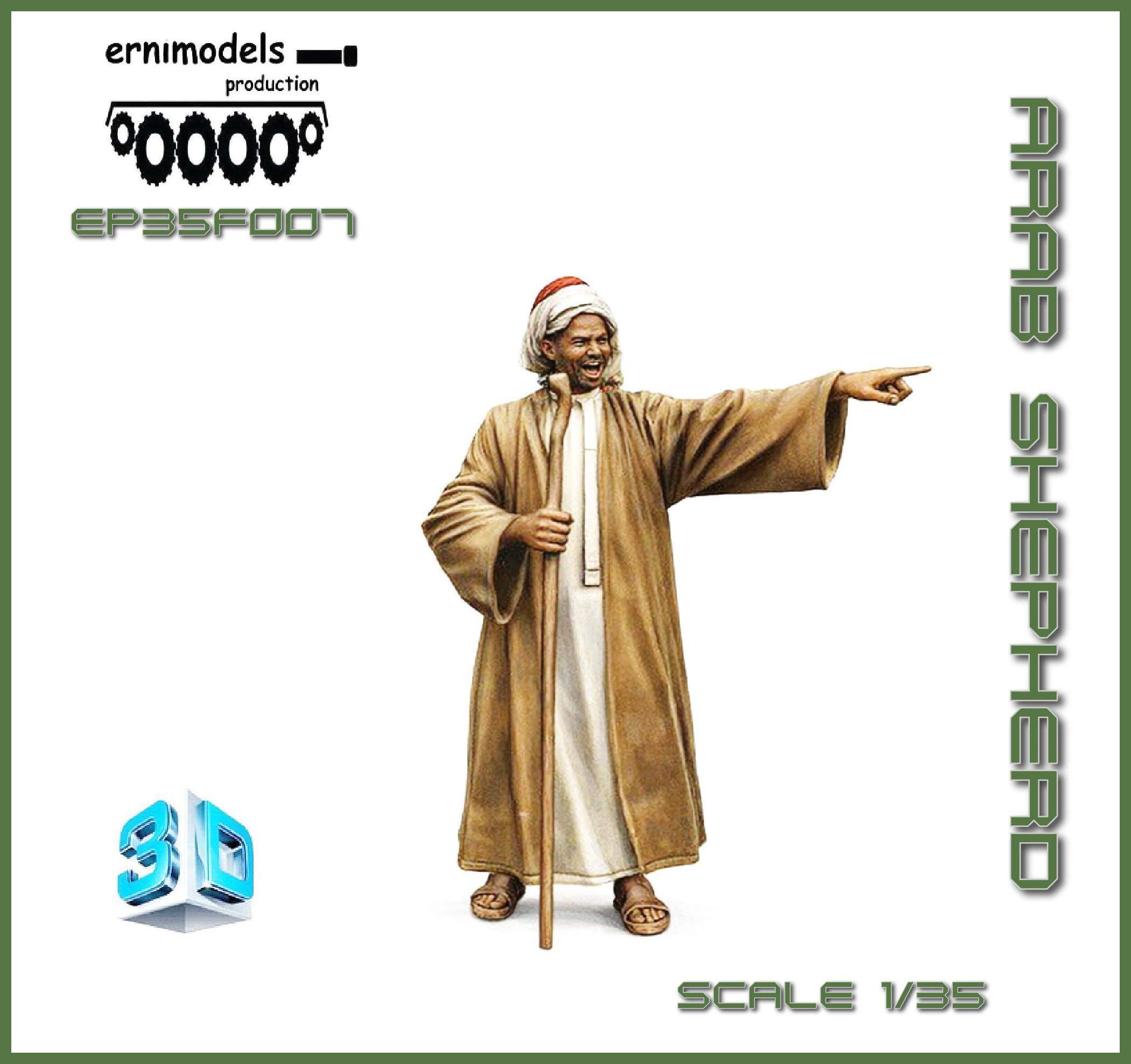 35F007 Figura 3D Przewodnik arabski WW2  