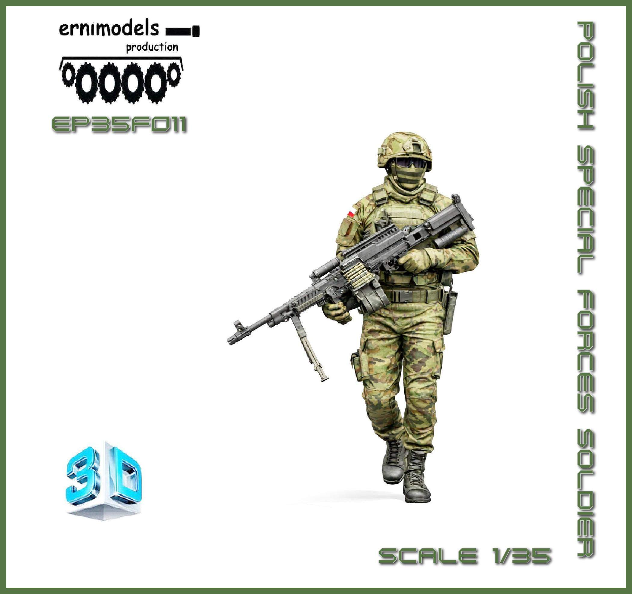 35F011 Figura 3D Polish Special Forces   