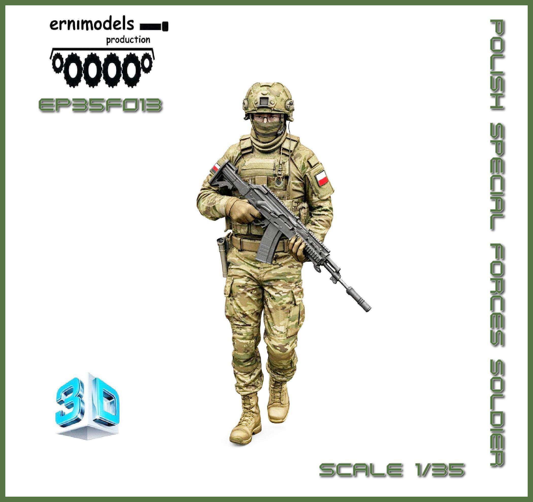 35F013 Figura 3D Polish Special Forces  