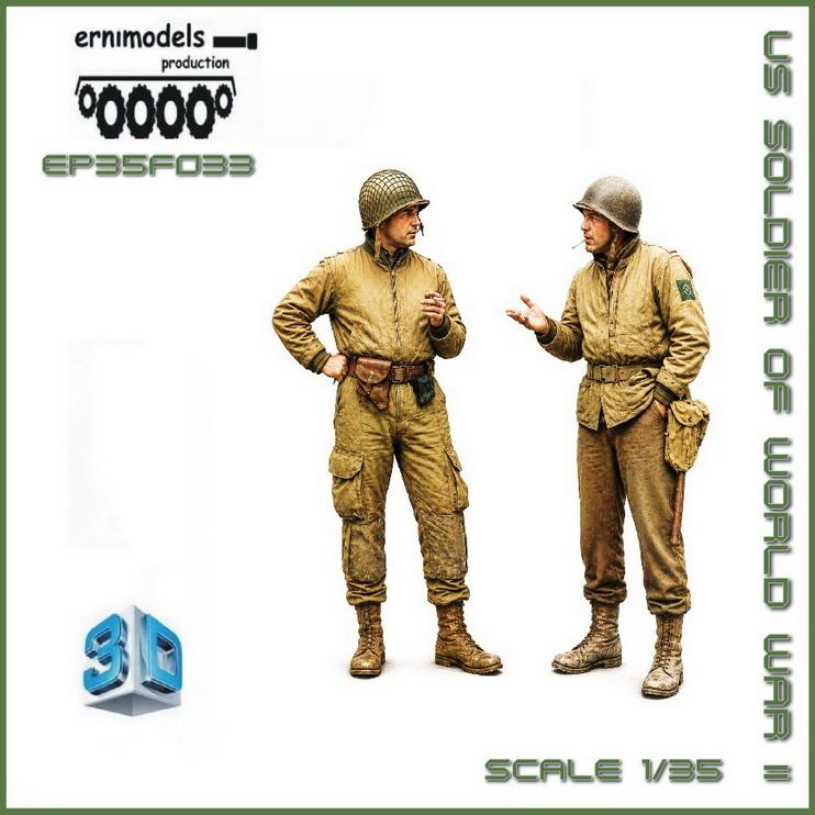 35F033 Figura 3D US   Tankman  WW 2