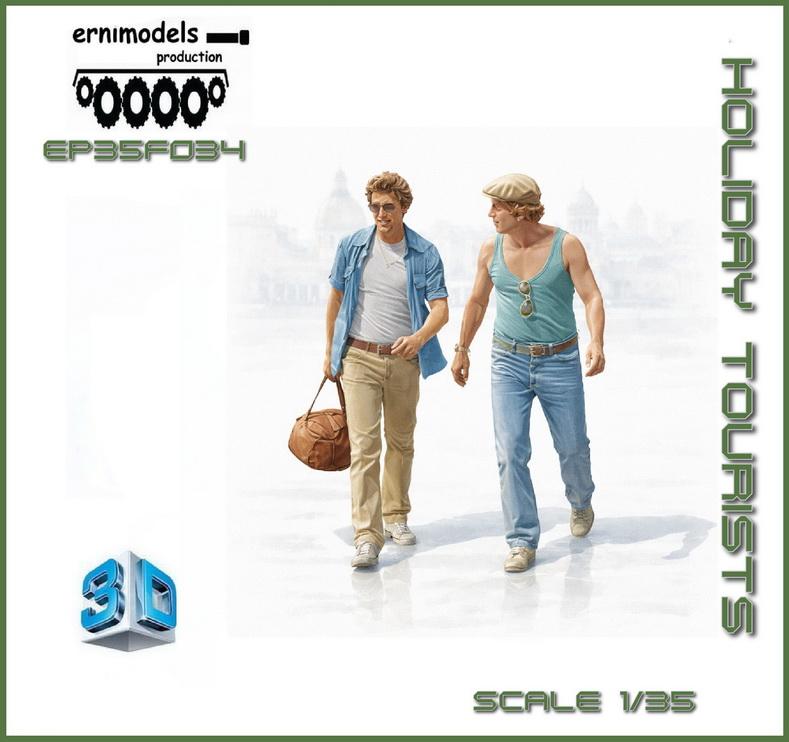 35F034 Figura 3D holiday tourists